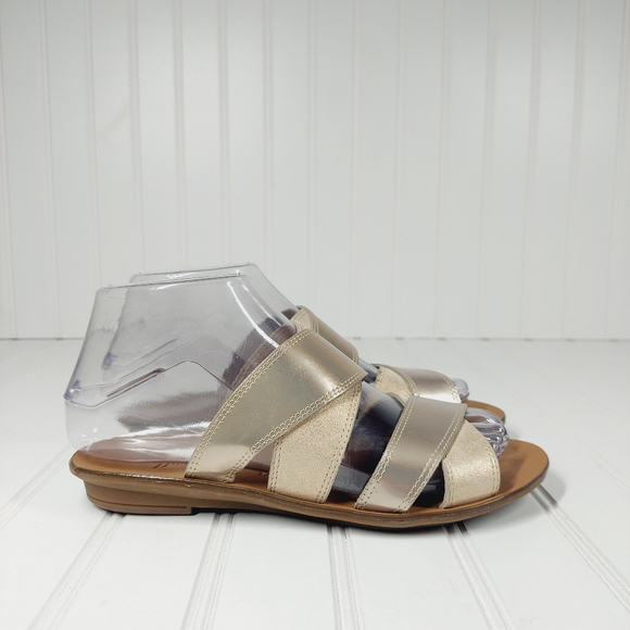 NEW PAUL GREEN Slip On Leather Sandals - Picture 6 of 13
